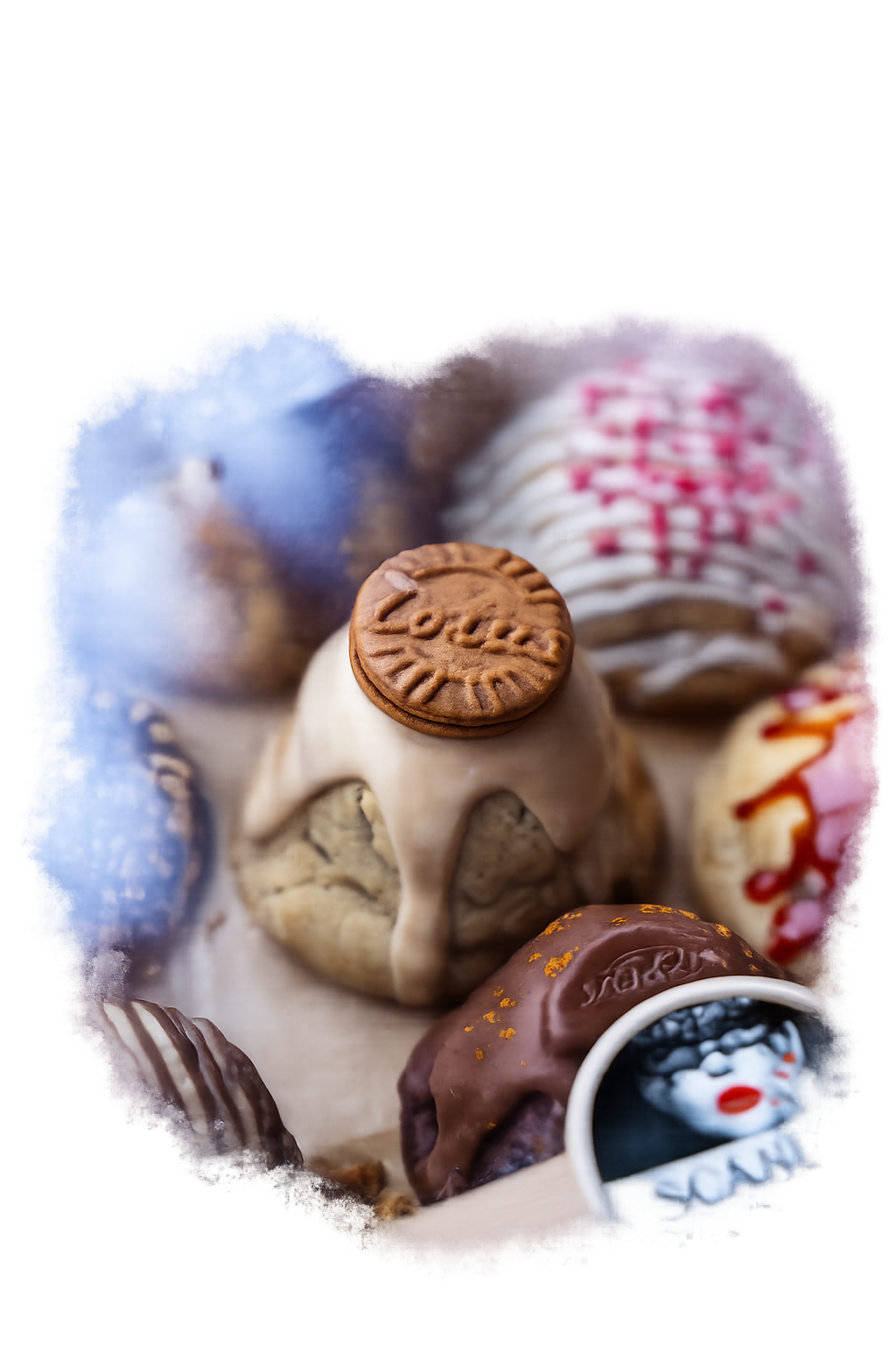 Decorative cookie left